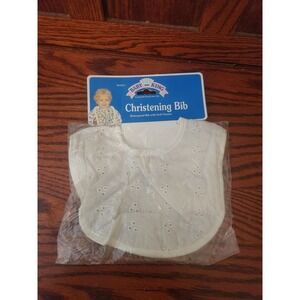 Vintage Baby King Christening Bib NOS
